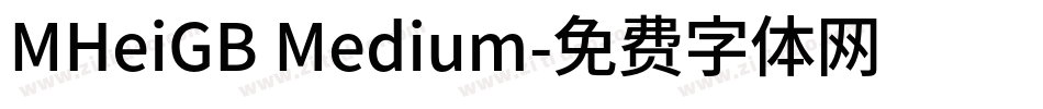 MHeiGB Medium字体转换
